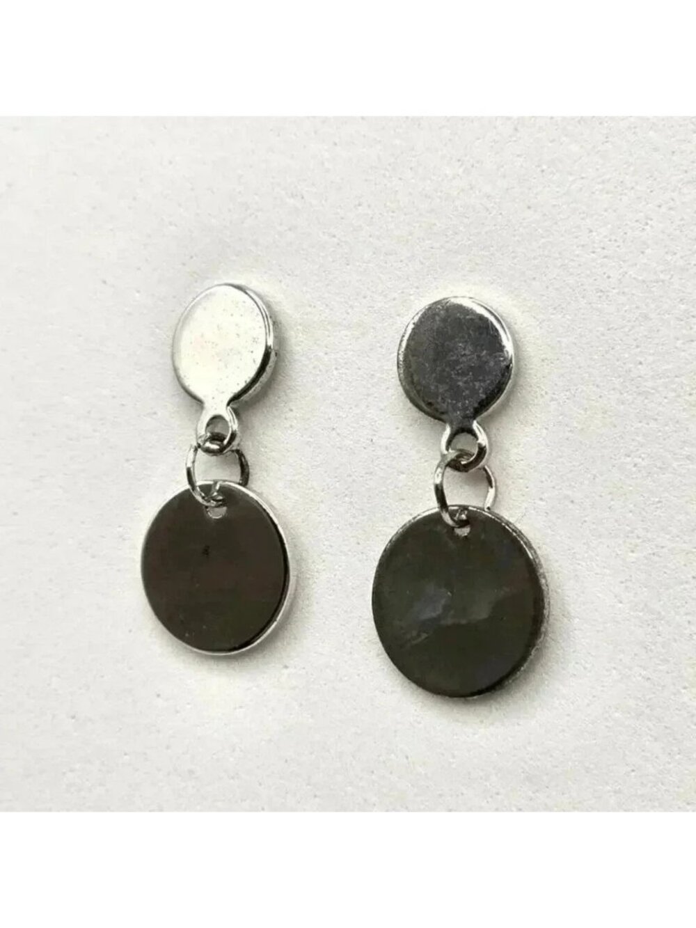Silver Circle Dangle Earrings Fashion Jewelry E24‎